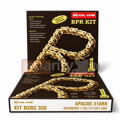 TVS Apache RR 310 Brass chain sprocket and kit by Rolon