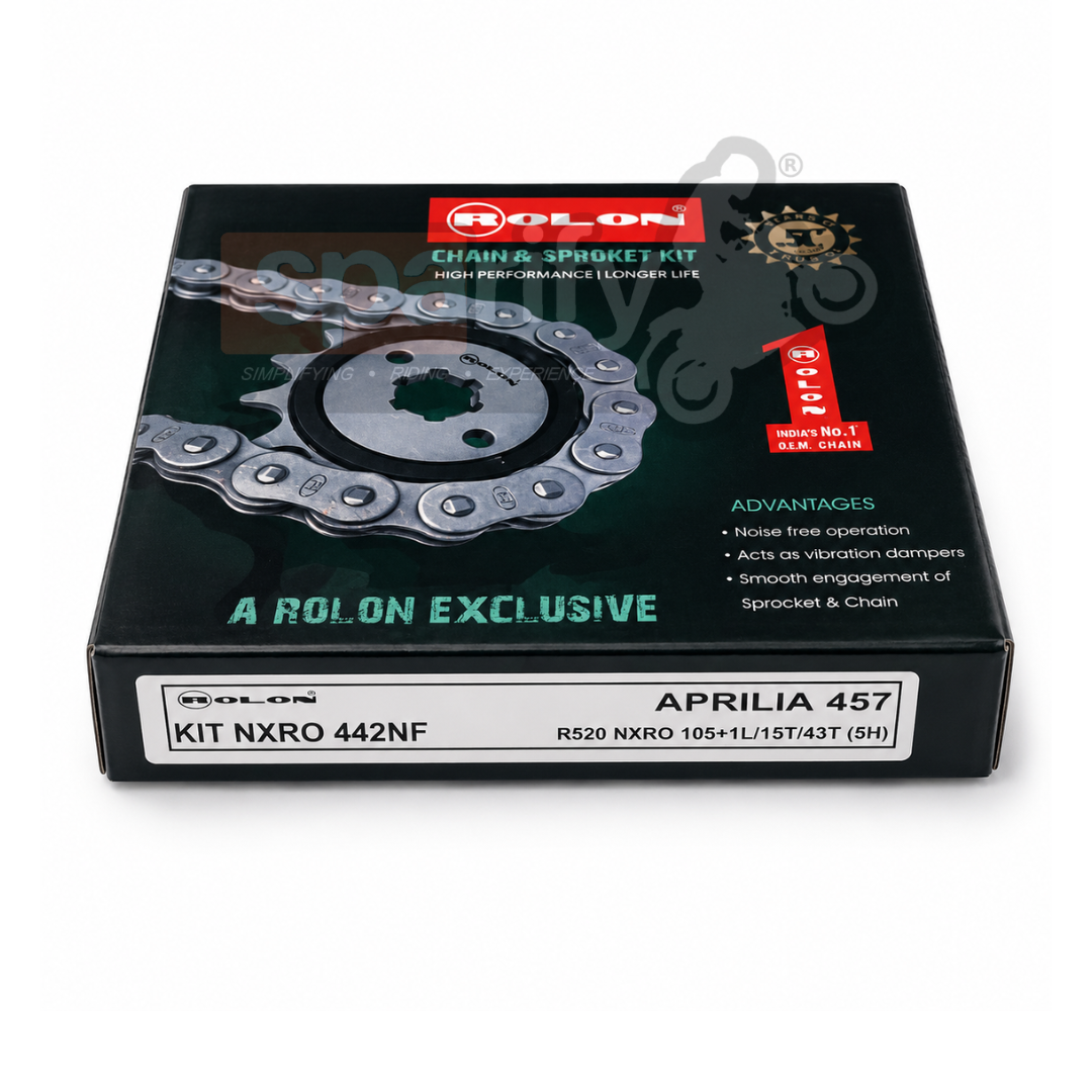APRILIA 457  Rolon Chain Sprocket kit KIT NXRO 442NF - Rolon Chain Sprockets