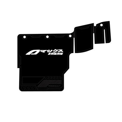 Yamaha Aerox Premium Rear Mudguard Flap | Anti-Splash Tyre Guard | Durable Flexible Rubber Protector | Black Colour