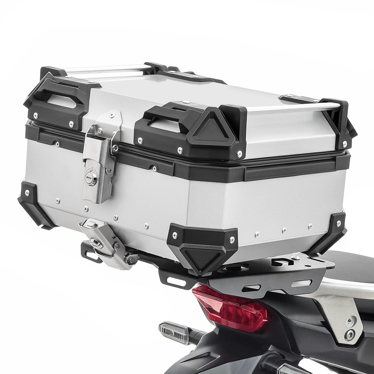 TAANC Urban Swift Top Box – Aero Silver | 22L Compact Motorcycle Storage Box for Daily Use