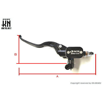 RCB E3 Series | Master Brake Pump | 12.7 MM | LH | Master Cylinder ( BLACK ) - 01BP017B