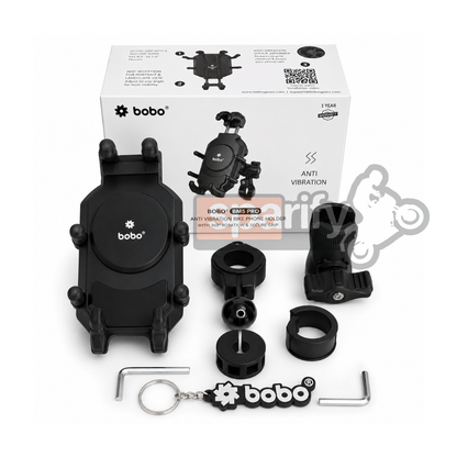 BOBO BM17H (or BM17M) PRO Handlebar (or Mirror) Anti-Vibration Bike / Cycle Phone Holder Motorcycle Mobile Mount