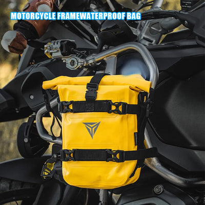 MOTOWOLF | Bumper bag | Bike Side Bag | Crash Guard Bag | 8L | Dirt Proof | Abrasion Resistant | Fully Waterproof | Quick Disassemble |  Multifunction | Large Capacity Bag - YELLOW