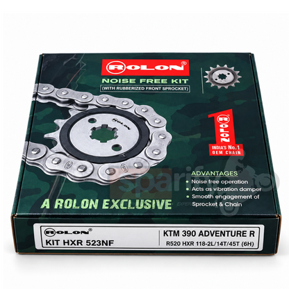 KTM 390 Adventure R ROLON Noise Free Chain Sprocket Kit  | HXR 523NF