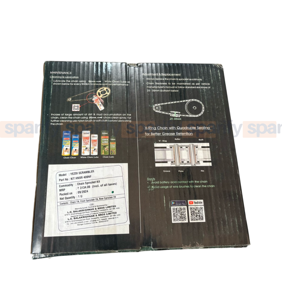 YEZDI Scrambler | Rolon Chain Sprocket Kit - Normal ( HNXR 400NF )