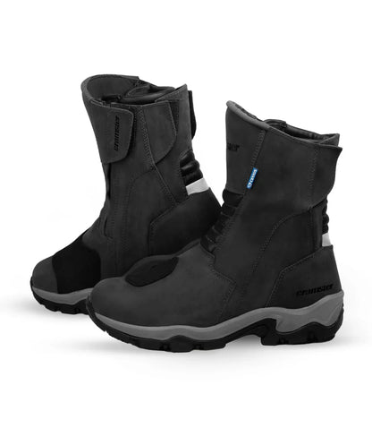 Cramster Flux Motorcycle Touring Boots Black