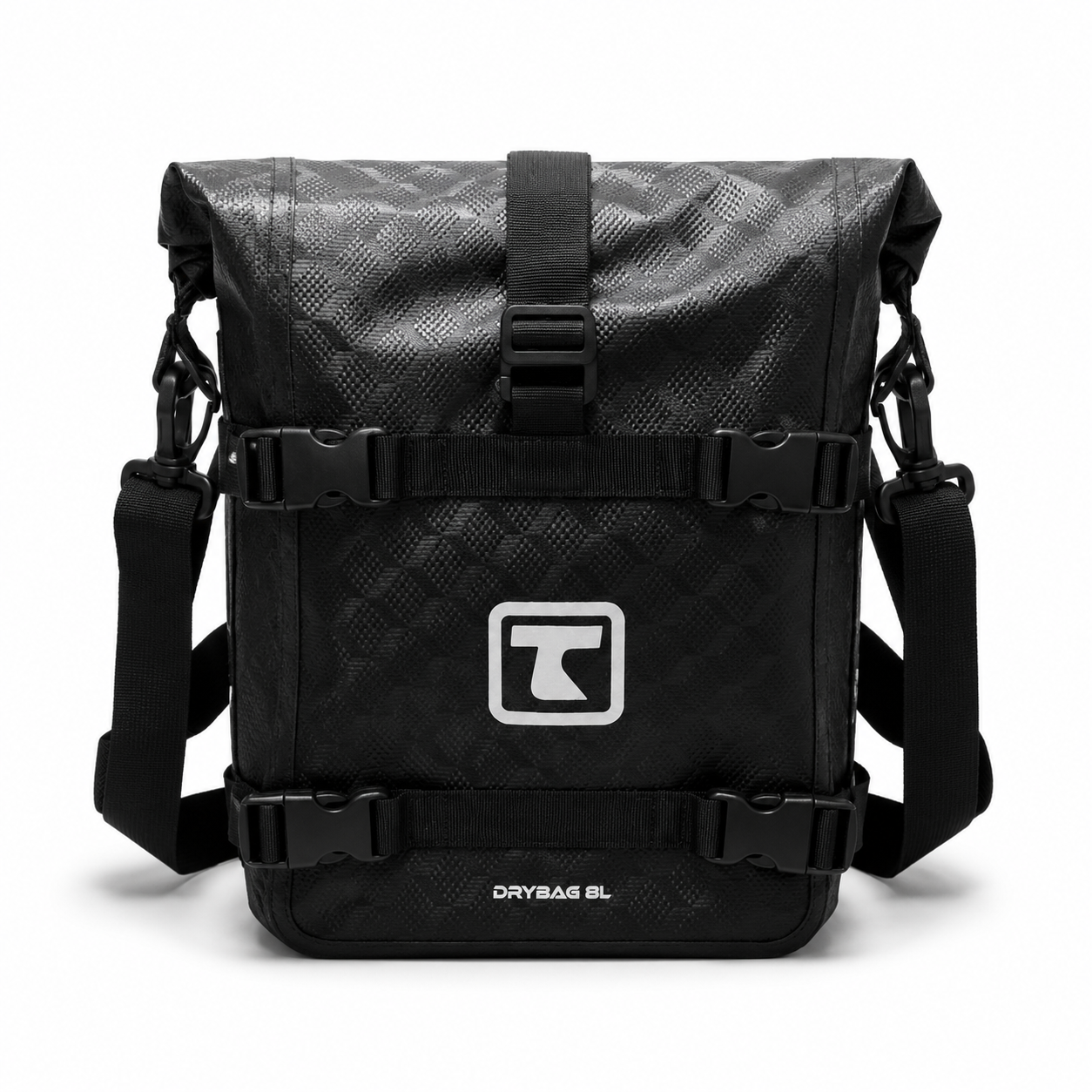 TAANC Terra Series Multi Use Adventure Bag 8L – Waterproof Motorcycle Crash Bar / Tail / Rear Rack Bag Carbon Black