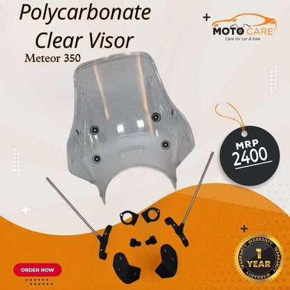 POLYCARBONATE VISOR FOR RE METEOR 350 - ( WINDSHIELD ) MOTOCARE