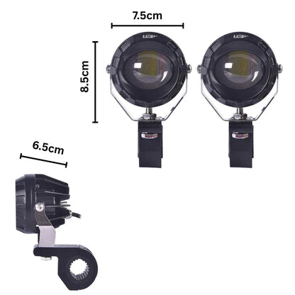 DK330 HIGH POWER SPOTLIGHT | 60W |  Ultra Wide Driving Fog Lights | White/Yellow | with wiring harness and Intelligent wireless button switch | 1 year warranty | LGP