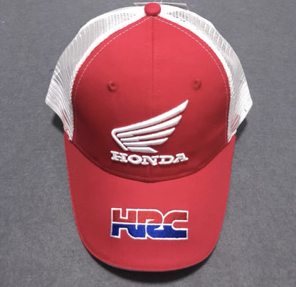 Honda Fender Logo Baseball Cap hat - RED WHITE