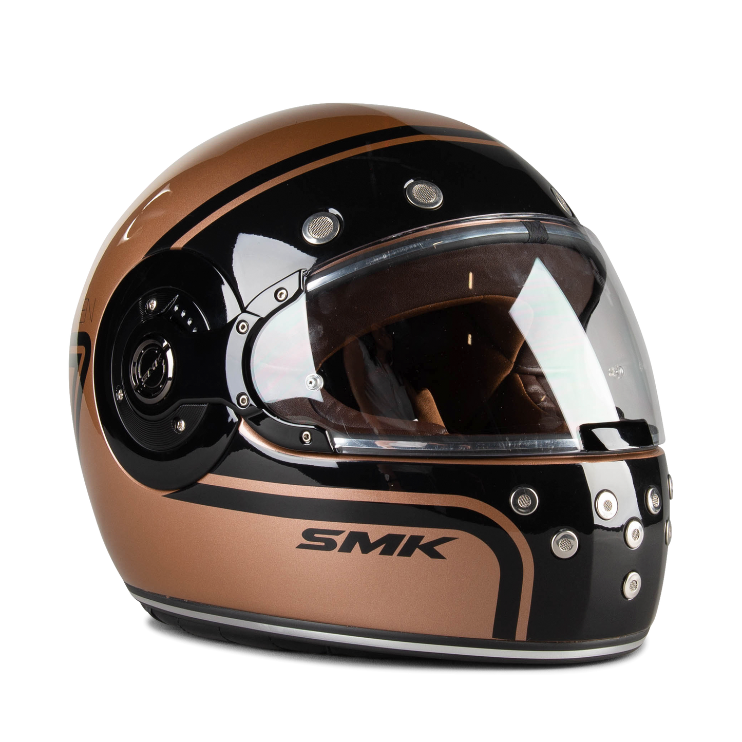 SMK Retro Seven GL720 Full-Face Helmet – Retro Style Glossy | Pinlock®70 ready visor