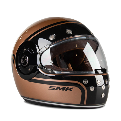 SMK Retro Seven GL720 Full-Face Helmet – Retro Style Glossy | Pinlock®70 ready visor