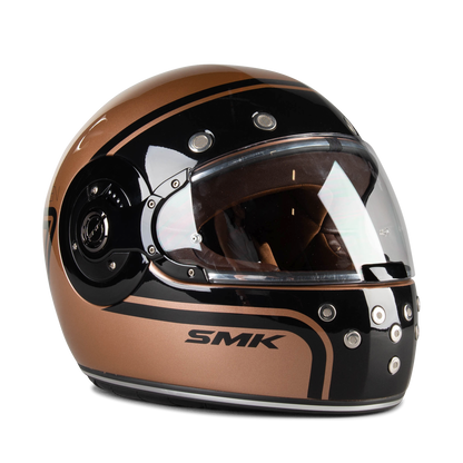 SMK Retro Seven GL720 Full-Face Helmet – Retro Style Glossy | Pinlock®70 ready visor