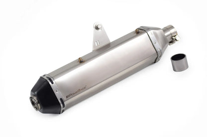 RE Himalayan 411 Brushed Steel Finish ( Matte ) PoweRage Performance Slip on Exhaust