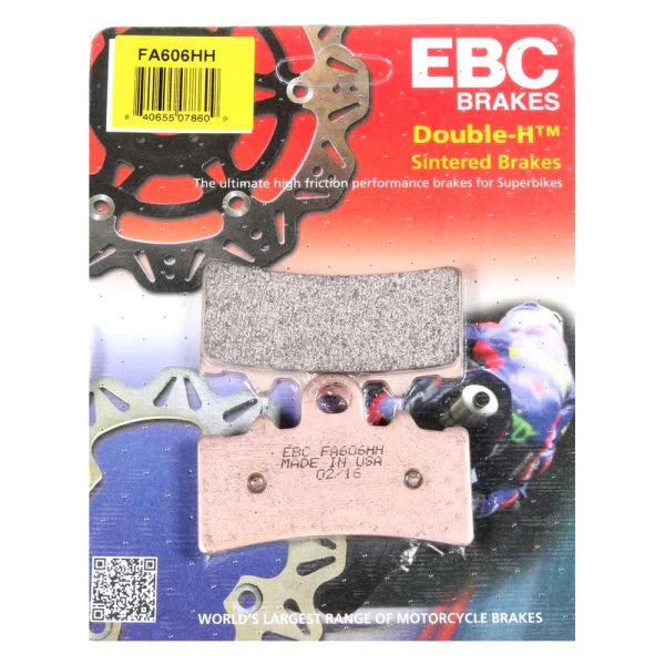 KTM ADVENTURE 250 / 390 ( BS4 - BS6 ) Front ( Double-H™ Sintered ) Brake Pads  - FA606HH  Fully Sintered - EBC ( PACK OF 1 )