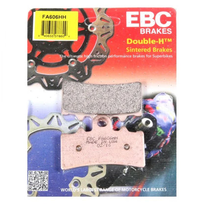 KTM ADVENTURE 250 / 390 ( BS4 - BS6 ) Front ( Double-H™ Sintered ) Brake Pads  - FA606HH  Fully Sintered - EBC ( PACK OF 1 )