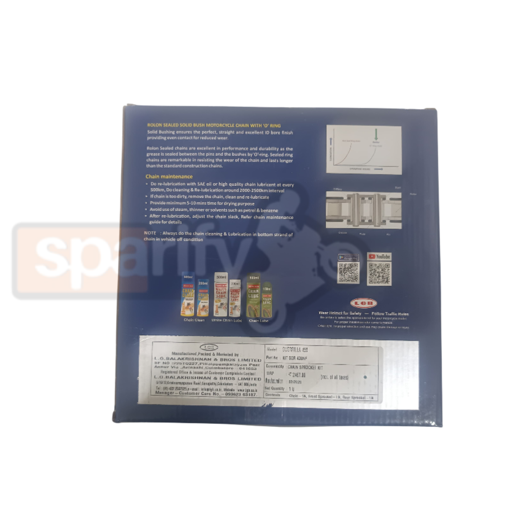 RE Guerrilla 450 Rolon Noise Free Chain Sprocket Kit  SOR 438NF