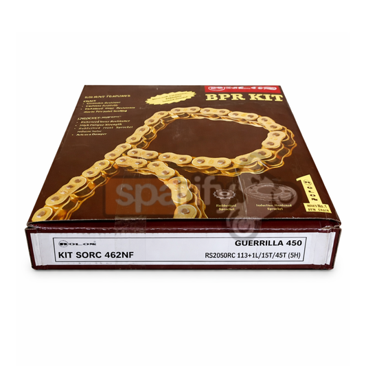 RE GUERRILLA 450 Rolon Brass Chain Sprocket Kit  SORC 462NF
