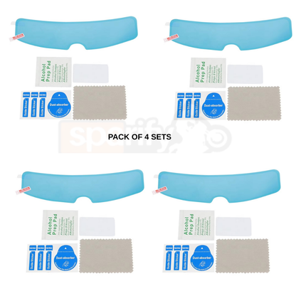 Motorcycle Anti Fog Film,Universal Fit Helmet Visor ,Fog Resistant Clear Shields Lens Insert,Helmet Visor Film Universal Helmet Visor Waterproof Insert,Helmet Lens Sticker,Anti-fog Shield Film