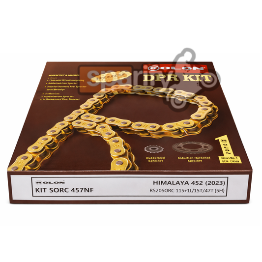 RE HIMALAYAN 450 (2023 onwards) Rolon Brass Chain Sprocket Kit  SORC 457NF