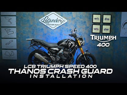 Triumph Speed 400/ Speed 400 T4 Thanos Crash guard With Slider | LEGUNDARY CUSTOMS