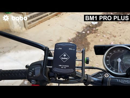 BOBO BM1 PRO PLUS Bike Phone Holder with Vibration Damper & USB 3.0 Charger