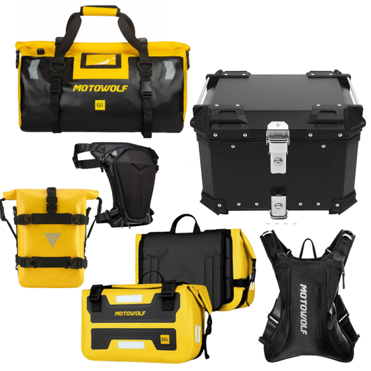 Combo 1 – Complete Luggage Set for Motorcycle | 198 litres Capacity | Ready To Ride
