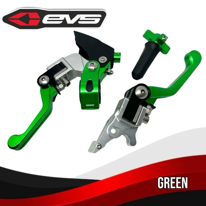 EVS Xpulse 210 Pivot Adjustable Green Short & Long CNC Clutch Brake Lever Set – Motocross Series | Indonesia