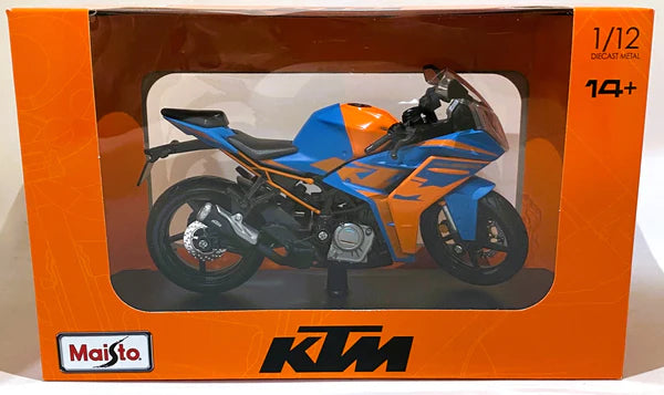 Maisto 2022 KTM RC 390 Bike Diecast model 1/12 Blue collectible