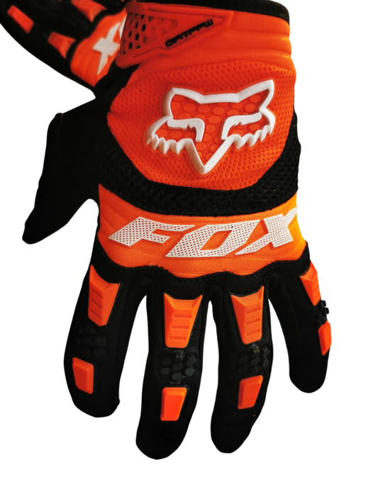 DIRTPAW Motocross Gloves  F.O.X  - orange black white