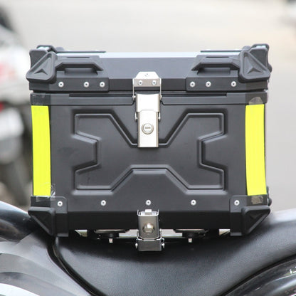 LGP Premium ( Double X V2 )Aluminium Top Box 45L - BLACK ( COMPATIBLE FOR ALL MOTORCYCLE ) - 1 YEAR WARRANTY