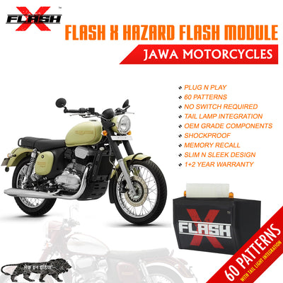 Jawa 42  FlashX Hazard Flash Module, Blinker/Flasher for All Motorcycle & Scooters