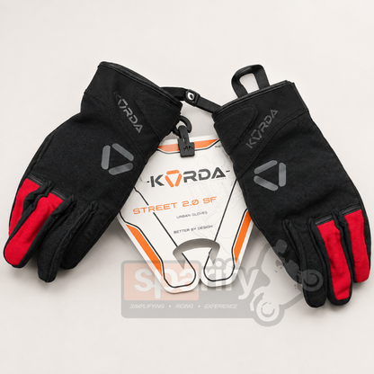 KORDA STREET 2.0 SF RED RIDING GLOVES