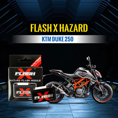 KTM duke 250 (BS4 & BS6)  FlashX Hazard Flash Module, Blinker/Flasher for All Motorcycle & Scooters