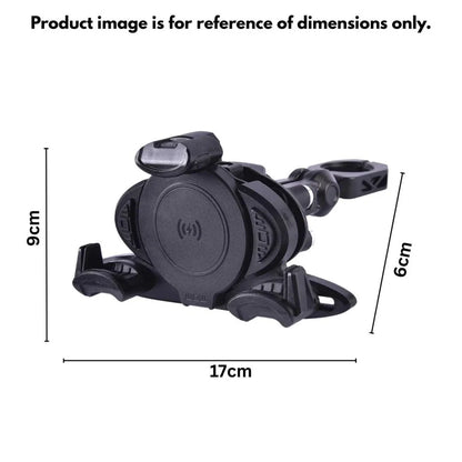 LGP ALPHA MOUNT HANDLEBAR PREMIUM MOBILE HOLDER WITH SMART CHARGER IDEAL FOR MAPS AND NAVIGATION ( BLACK )