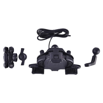 LGP ALPHA MOUNT HANDLEBAR PREMIUM MOBILE HOLDER WITH SMART CHARGER IDEAL FOR MAPS AND NAVIGATION ( BLACK )