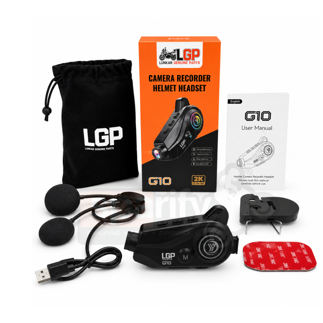 LGP G10 Bluetooth Camera Helmet Headset | 2K Action Camera