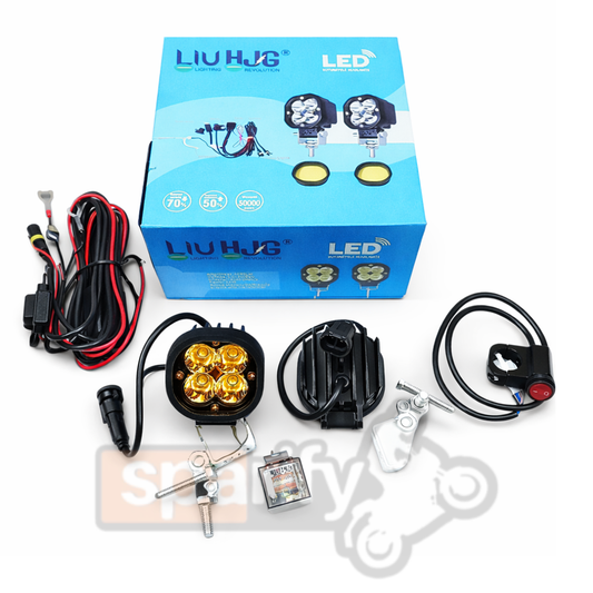 LIU HJG 4 LED Minicree 40W With wiring harness & Switch ( pair)