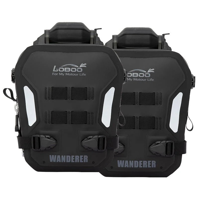 Loboo Wanderer  Front Inflatable Bumper Bag / Crashbar bag , Fully Waterproof Motorcycle ，Inflatable protection system Full Waterproof - 6 ltrs