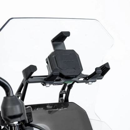 LOBOO PH06 Anti-Vibration Phone Mount - Magnetic Damping + 15W Wireless Charging ( Optional ) - Aluminum Motorcycle Holder (Fits 4.7"-7.2" Phones)