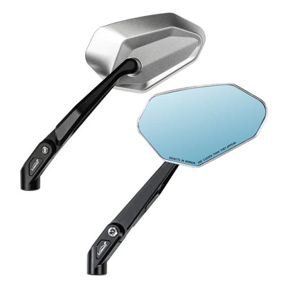 LOBOO RM02 CNC 360 Degree  Foldable Mirrors for Adventure Bikes | Anti-Glare Wide Angle Lens