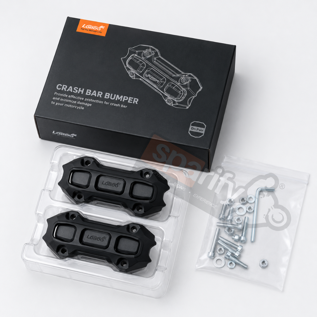Loboo Motorcycle Crash Bar bumper protection block- Universal 25mm (CHGJT25MM-1)