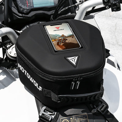 MOTOWOLF Motorcycle Fuel tank Bag MDL0702 | Waterproof | Antislip | For All Motorcycles  - BLACK