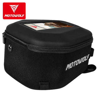 MOTOWOLF Motorcycle Fuel tank Bag MDL0702 | Waterproof | Antislip | For All Motorcycles  - BLACK