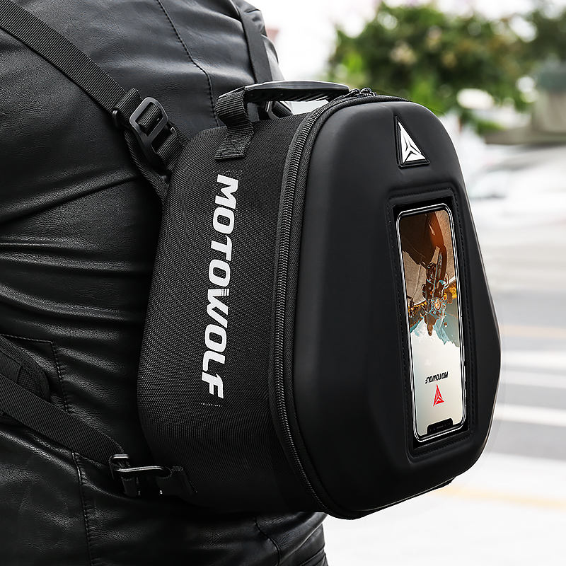 MOTOWOLF Motorcycle Fuel tank Bag MDL0702 | Waterproof | Antislip | For All Motorcycles  - BLACK