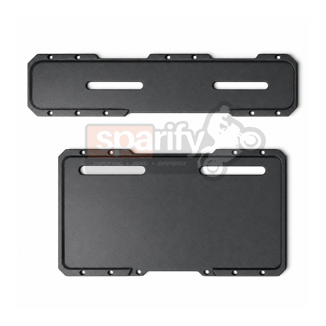 MK RACING CNC Aluminum Alloy Motorcycle License Plate Frame ( Number plate holder ) Set | Front & Rear Holder, Anodized Coating, Universal Fit, Corrosion Resistant, Lightweight Design