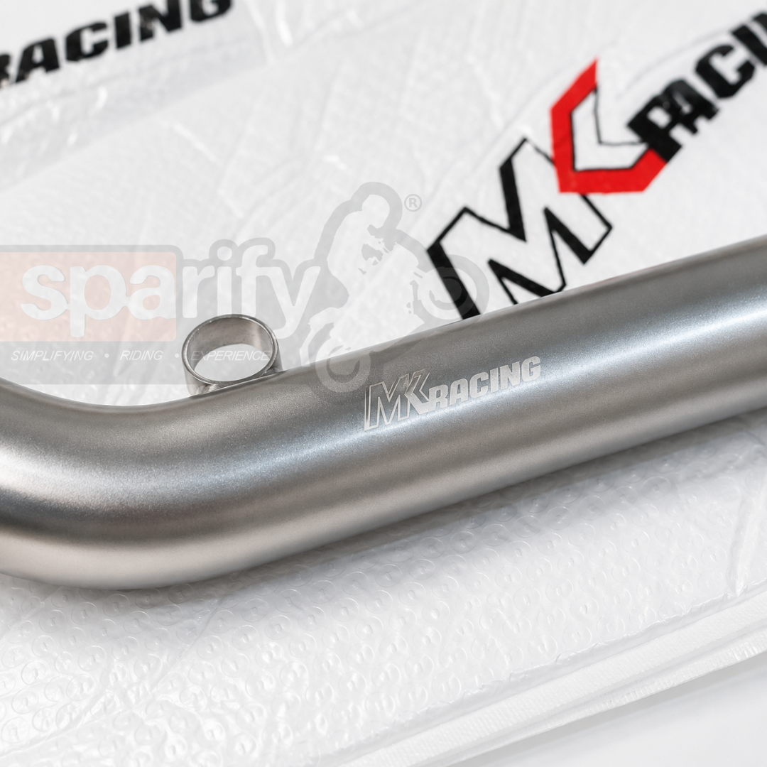 MK Racing Stainless Steel Header Bend Pipes for Royal Enfield Interceptor 650 & Continental GT 650 | Fits Single and Dual O2 Sensor |Polish