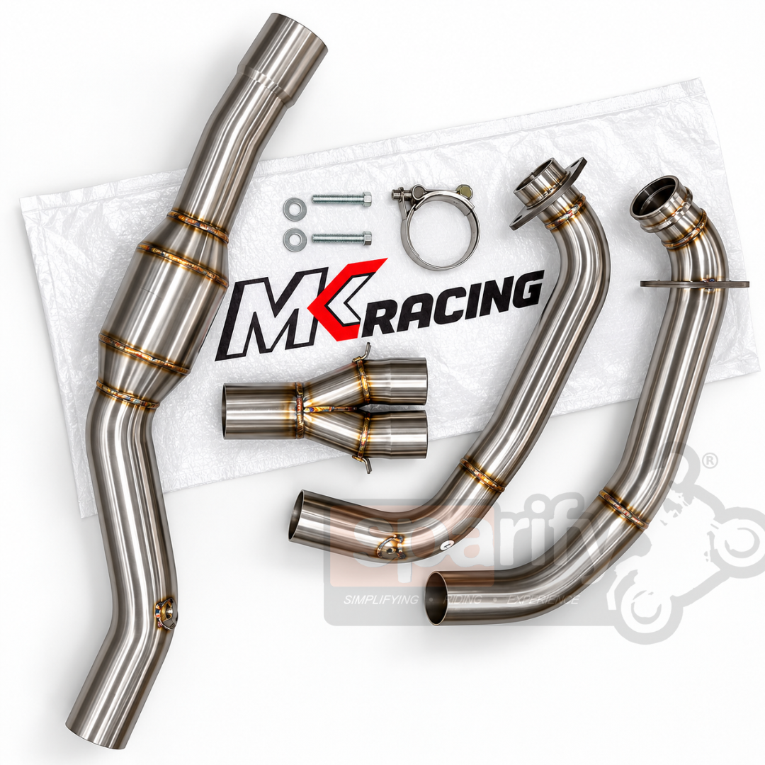 Aprilia RS 457 | MK RACING  Stainless Steel Lightweight Header Bend Pipes | Direct Fit Exhaust Headers