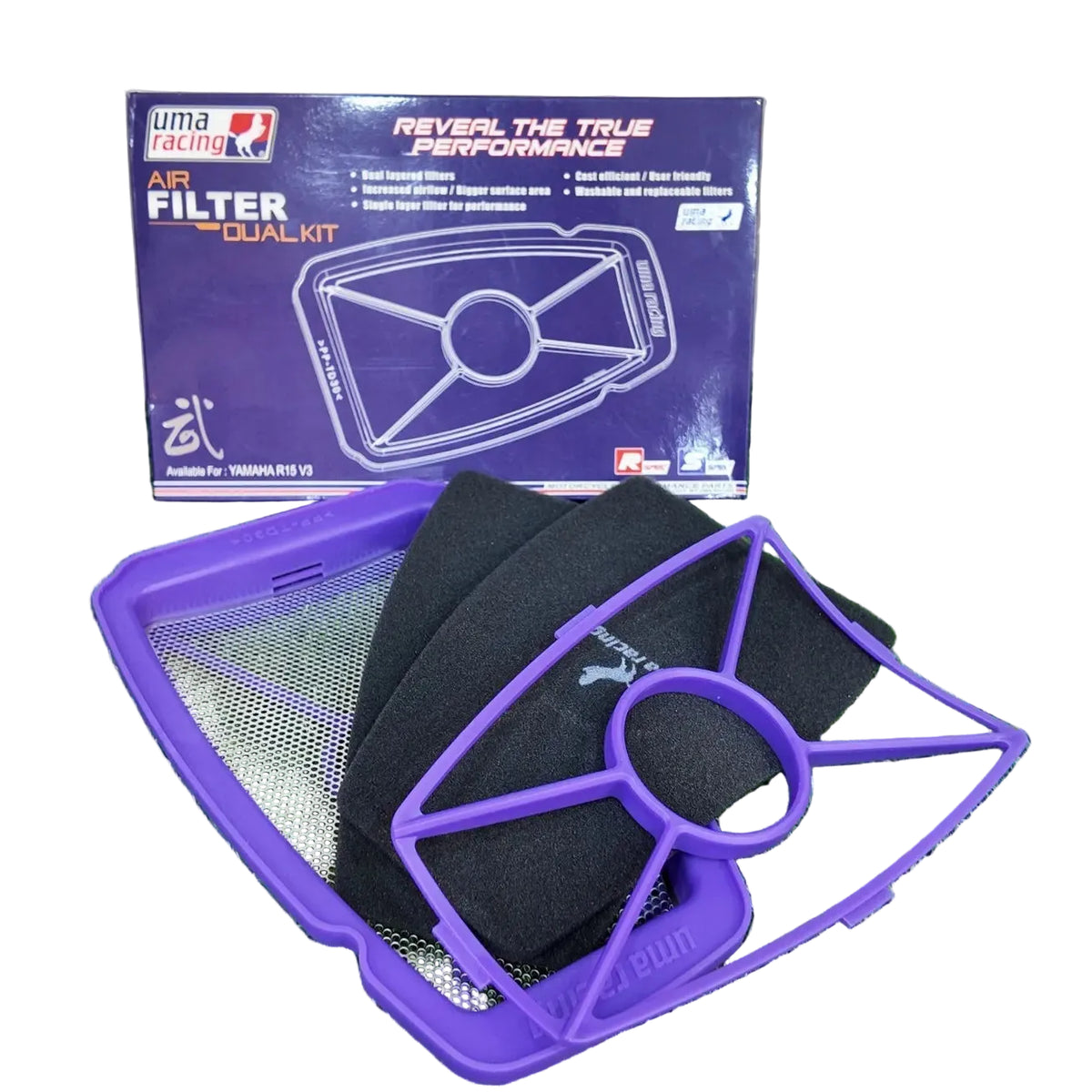 High Performance R15 Filter YAMAHA R15 V3 R15 V4 MT15 UMA RACING PERFORMANCE AIR FILTER - 02A00270 ...