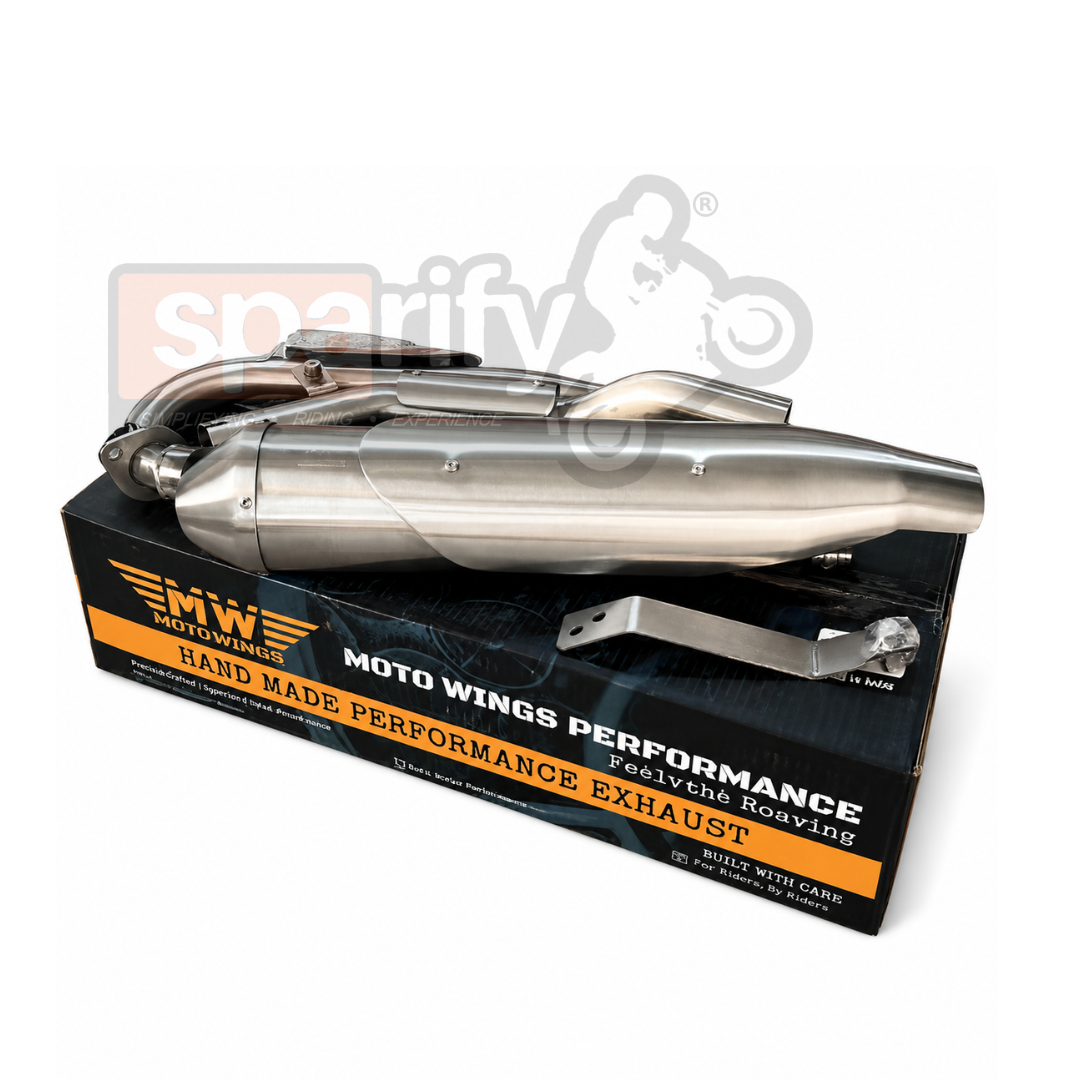 Hero Xpulse 2V/4V Thrasher - Performance Exhaust full system with bend pipes and DB killer - MOTOWINGS